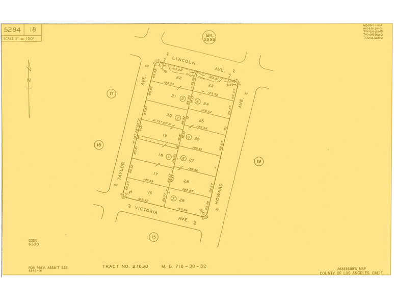 608 N Taylor Ave, Montebello, CA à louer - Plan cadastral – Image 2 sur 2
