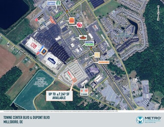Plus de détails pour Towne Center Blvd & Dupont blvd, Millsboro, DE - Local commercial à louer
