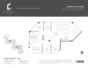 2850 E Camelback Rd, Phoenix, AZ à louer Plan de site– Image 1 sur 2