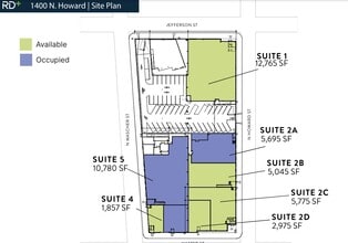 1400 N Howard St, Philadelphia, PA à louer Plan de site– Image 1 sur 1