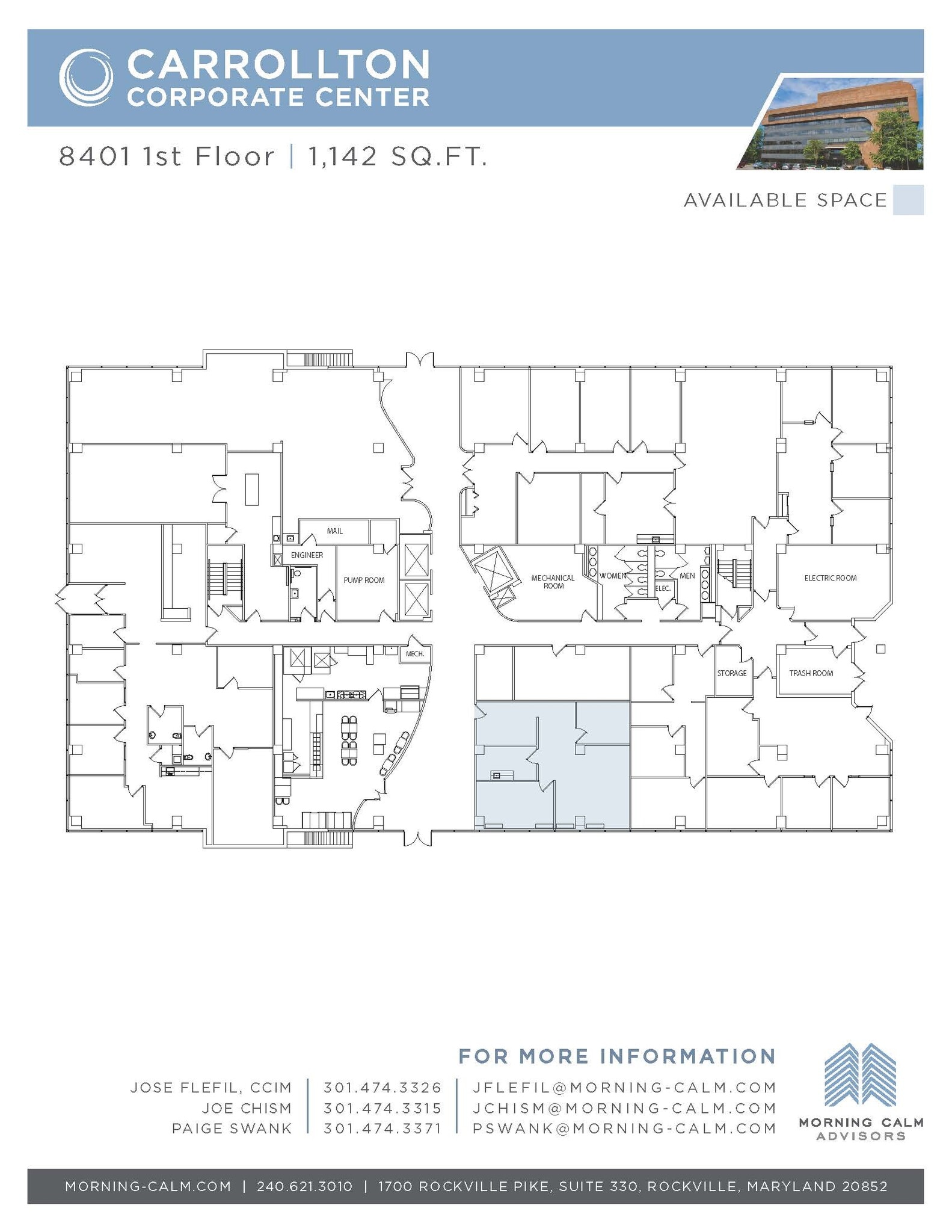 8401 Corporate Dr, Landover, MD à louer Plan d’étage– Image 1 sur 1