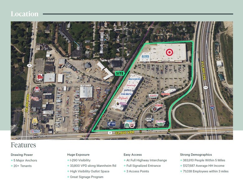 40-200 Mannheim Rd, Hillside, IL à louer - Photo de l’immeuble – Image 3 sur 5