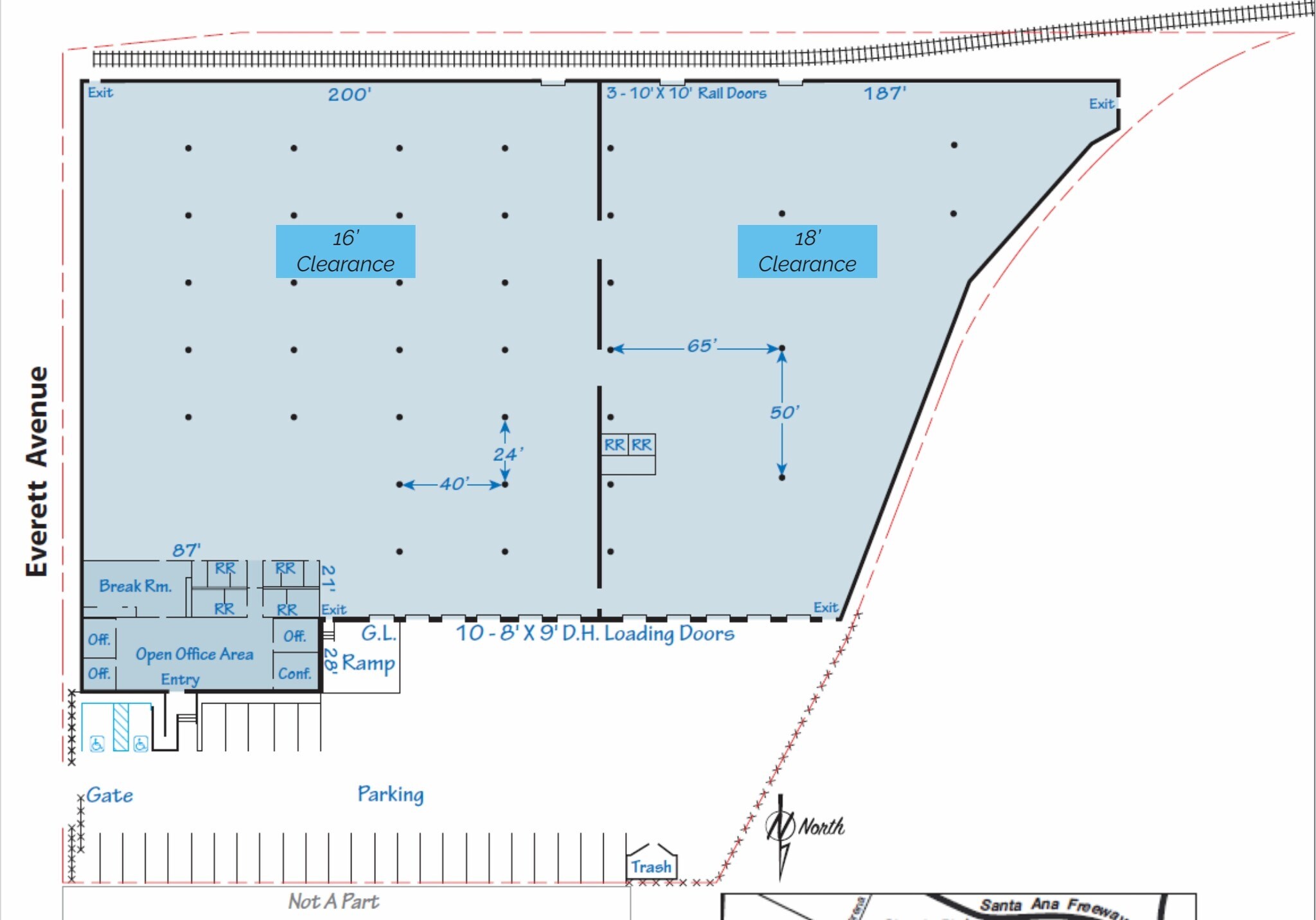 4519 Everett Ave, Vernon, CA à louer Plan d’étage– Image 1 sur 1