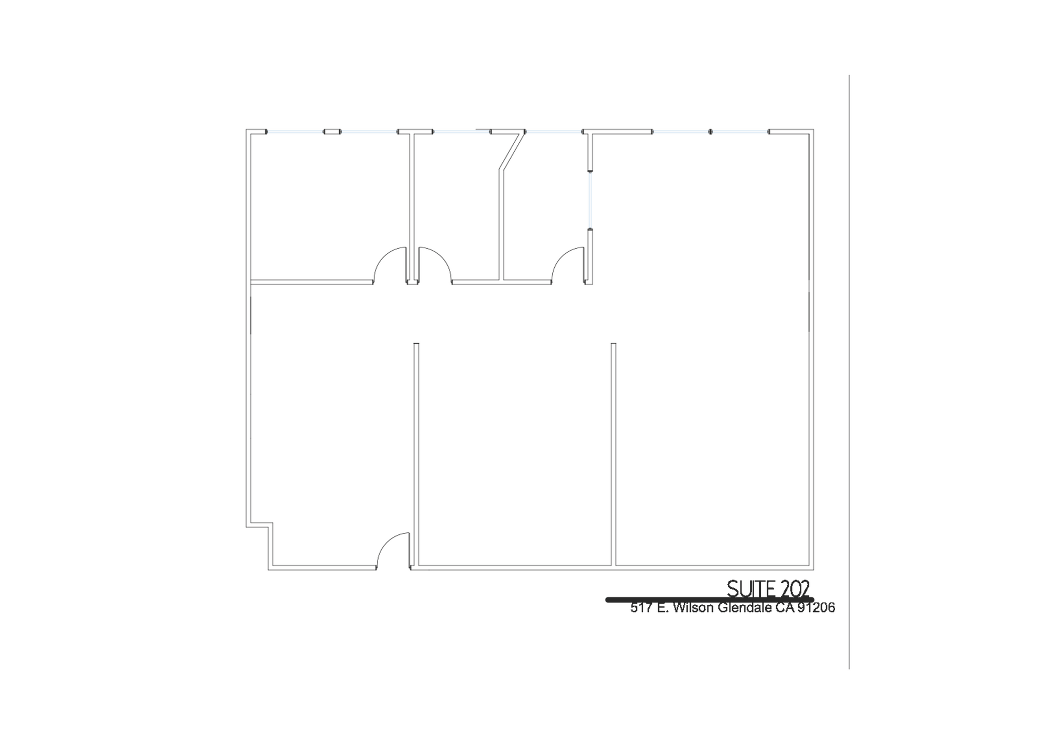 517 E Wilson Ave, Glendale, CA à louer Plan d’étage– Image 1 sur 1