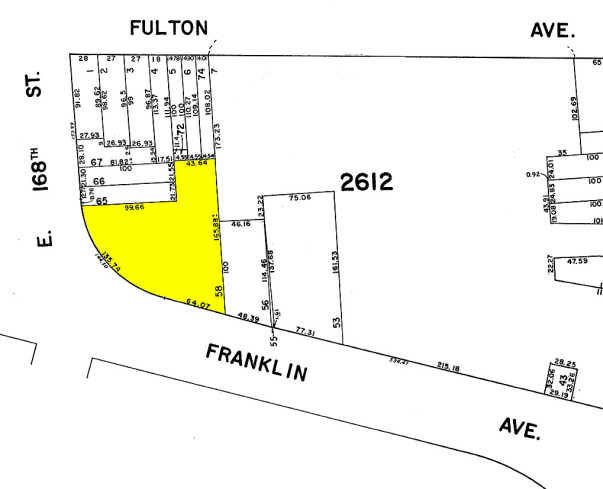 1229 Franklin Ave, Bronx, NY à louer - Plan cadastral – Image 3 sur 3