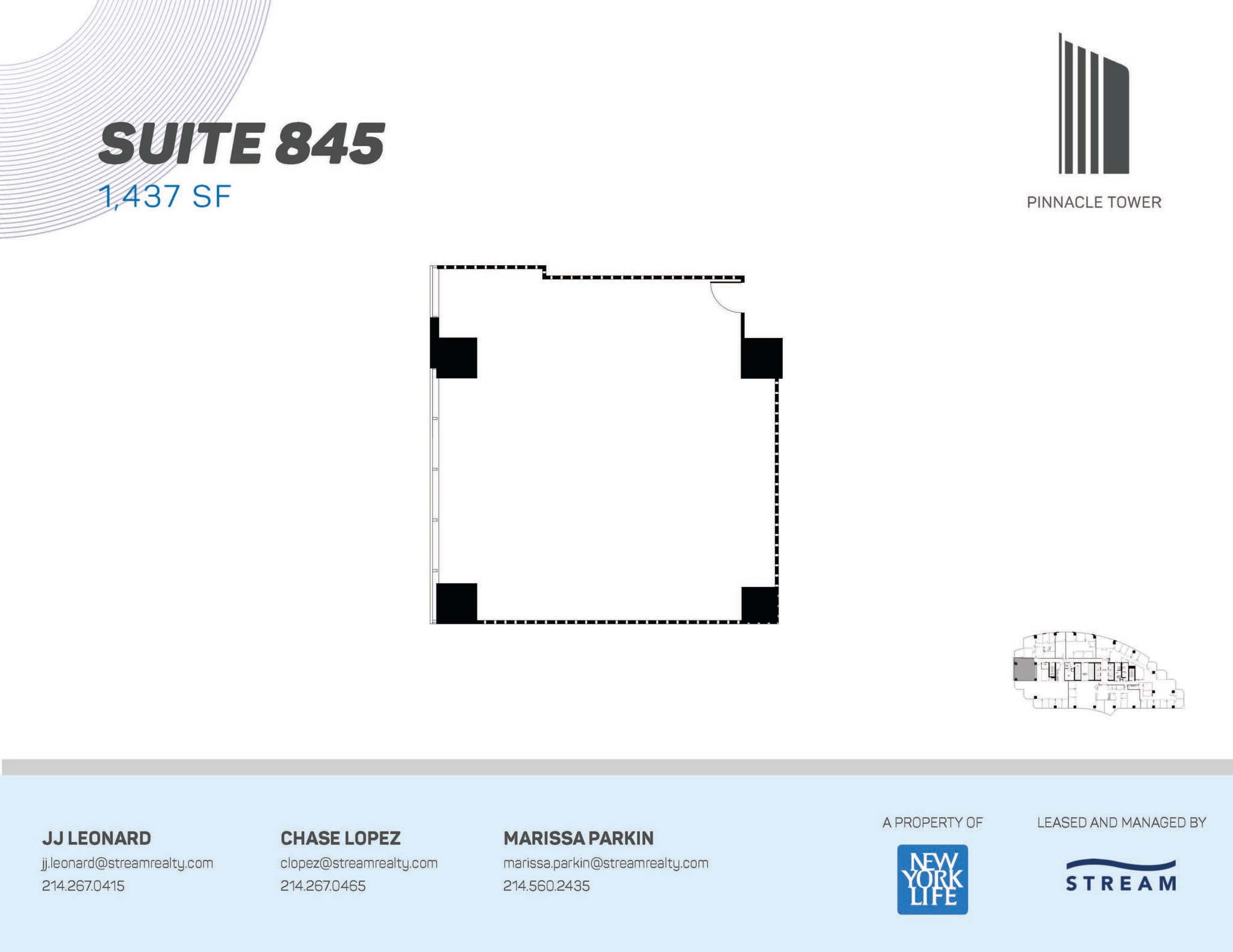 5005 Lyndon B Johnson Fwy, Dallas, TX à louer Plan d’étage– Image 1 sur 2