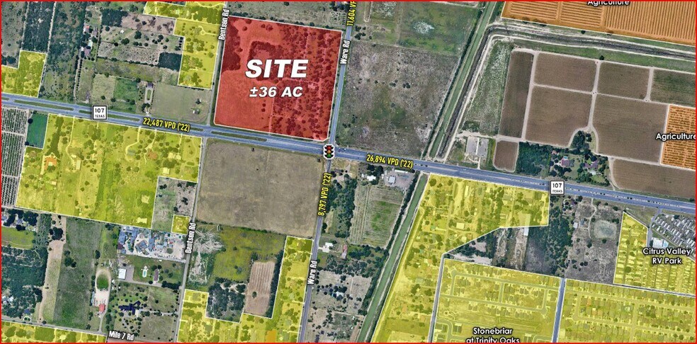 Highway 107, McAllen, TX à vendre - Aérien – Image 1 sur 3
