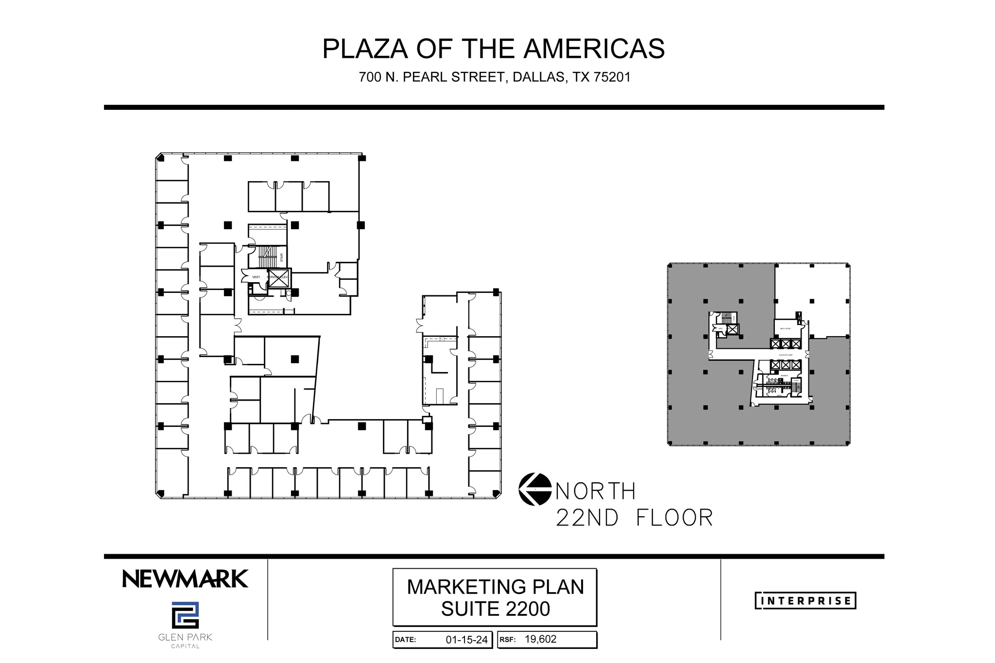 700 N Pearl St, Dallas, TX à louer Plan d’étage– Image 1 sur 1