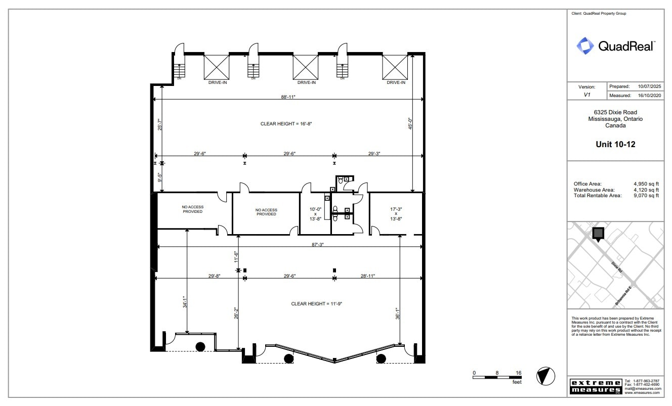 6325 Dixie Rd, Mississauga, ON à louer Plan d’étage– Image 1 sur 1