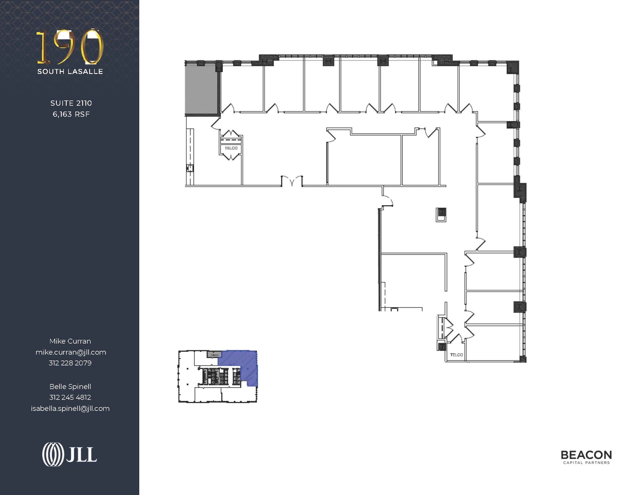 190 S La Salle St, Chicago, IL à louer Plan d’étage– Image 1 sur 1