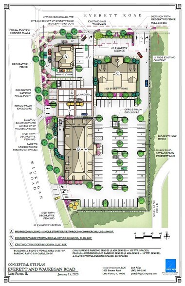 1045 S Waukegan Rd, Lake Forest, IL à louer - Photo de l’immeuble – Image 2 sur 6