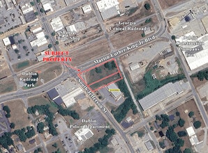 South Jefferson Street & 441 hwy, Dublin, GA - Vue aérienne vue de carte - Image1