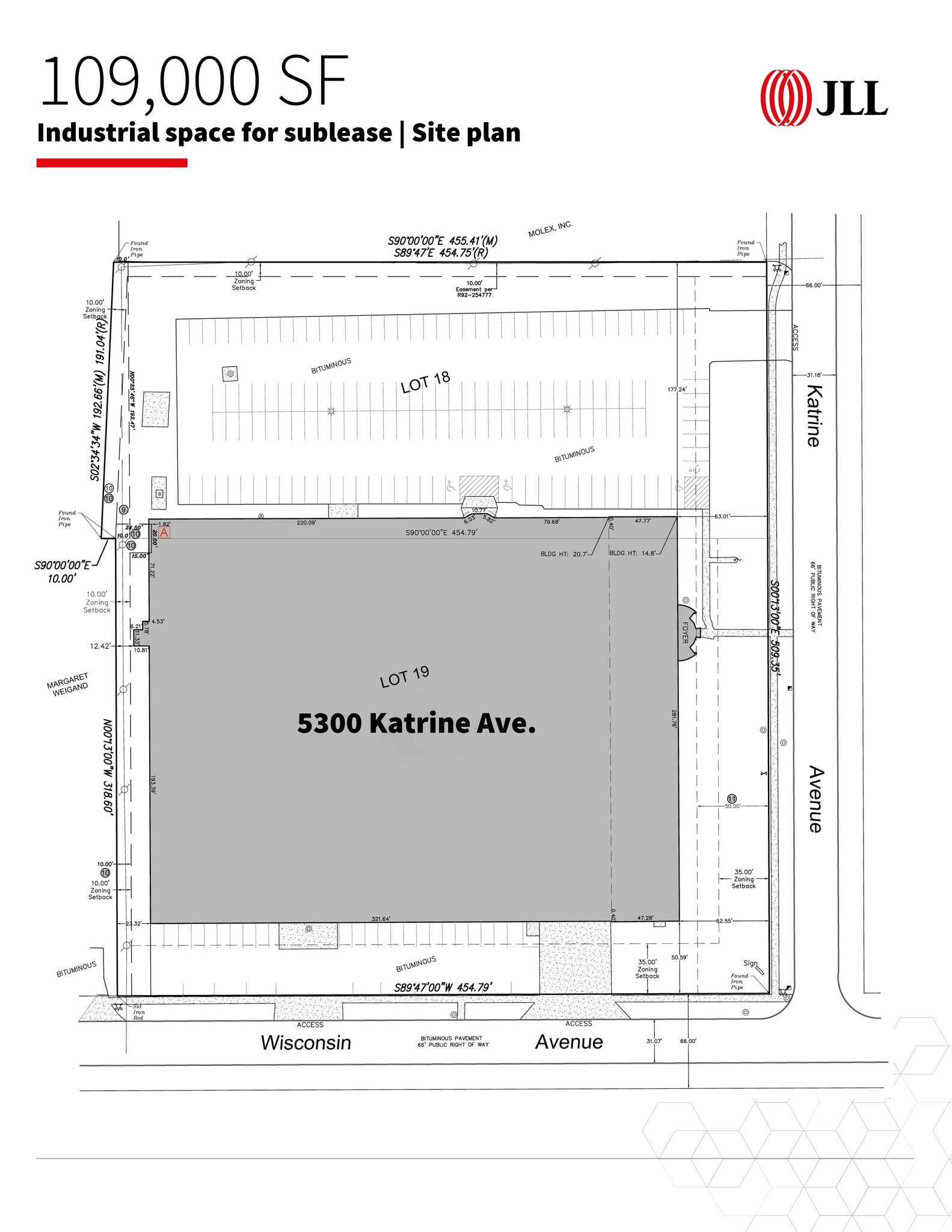 5300 Katrine Ave, Downers Grove, IL à louer Plan de site– Image 1 sur 2