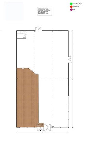 Local commercial dans Vineuil à louer - Plan d’étage – Image 2 sur 2