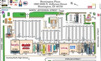Plus de détails pour 1900-2092 N Jefferson St, Huntington, IN - Local commercial à louer
