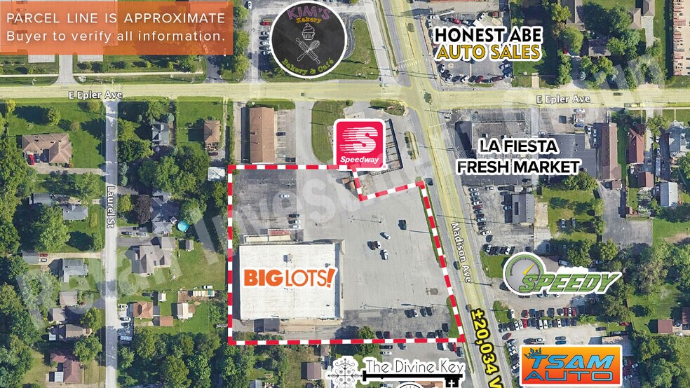 5520 Madison Ave, Indianapolis, IN à louer - Aérien – Image 3 sur 5