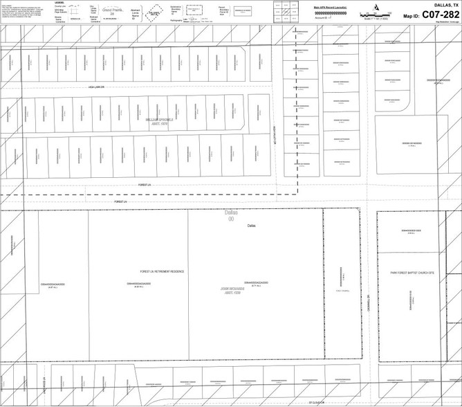 3450 Forest Ln, Dallas, TX à louer - Plan cadastral – Image 2 sur 2