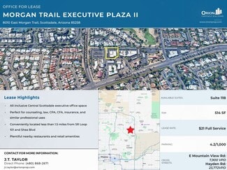 Plus de détails pour 8010 E Morgan Trl, Scottsdale, AZ - Bureau à louer