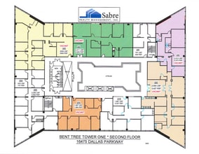 16475 N Dallas Pky, Addison, TX à louer Plan d’étage– Image 2 sur 5