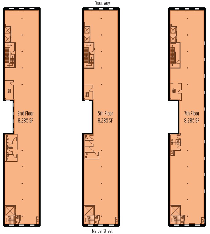 625 Broadway, New York, NY à louer Plan d’étage– Image 1 sur 15