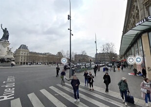 Paris - VUE AÉRIENNE vue de carte