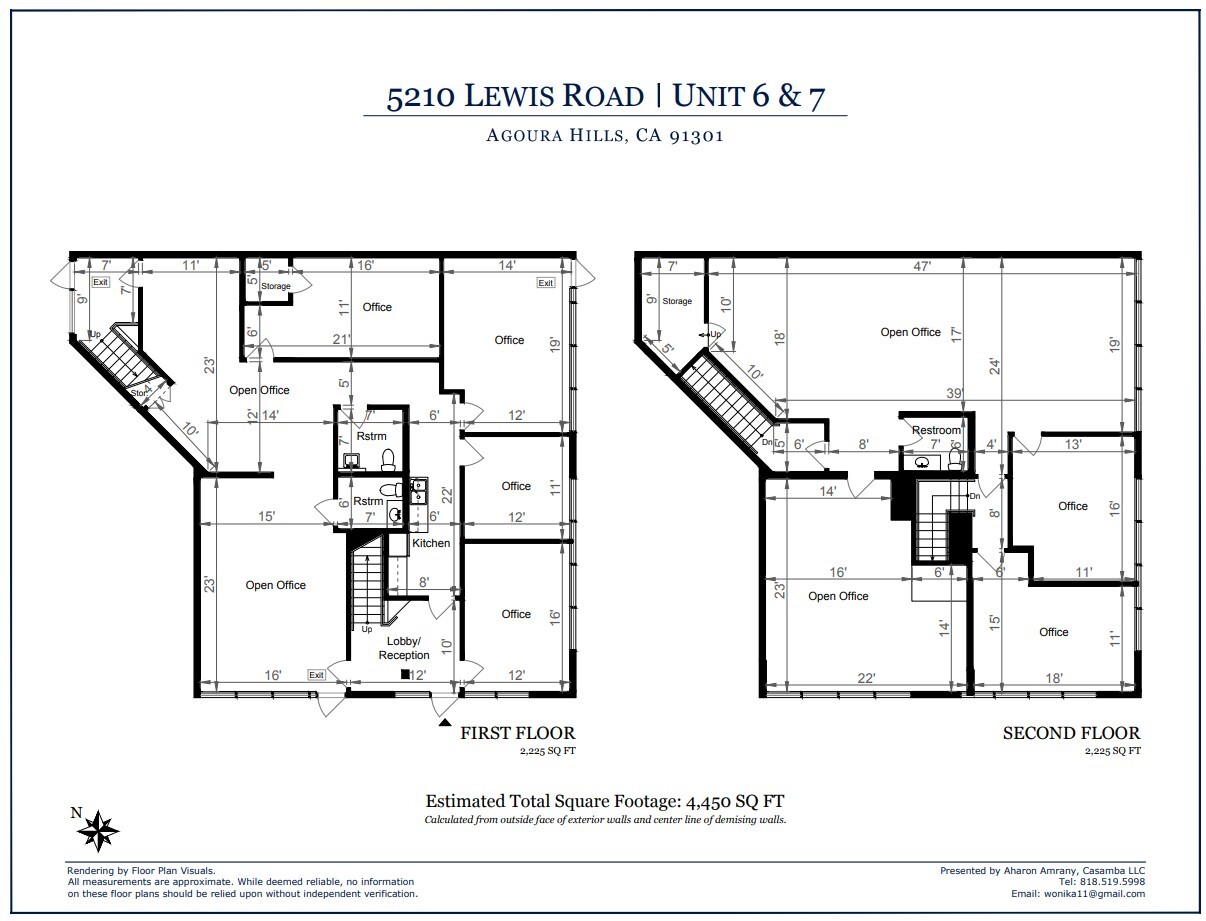 5210 Lewis Rd, Agoura Hills, CA à louer Plan d’étage– Image 1 sur 1