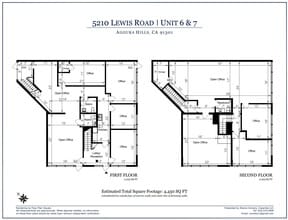 5210 Lewis Rd, Agoura Hills, CA à louer Plan d’étage– Image 1 sur 1