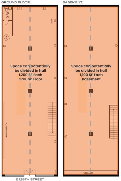 17-19 E 125th St, New York, NY à louer - Plan d’étage – Image 2 sur 2
