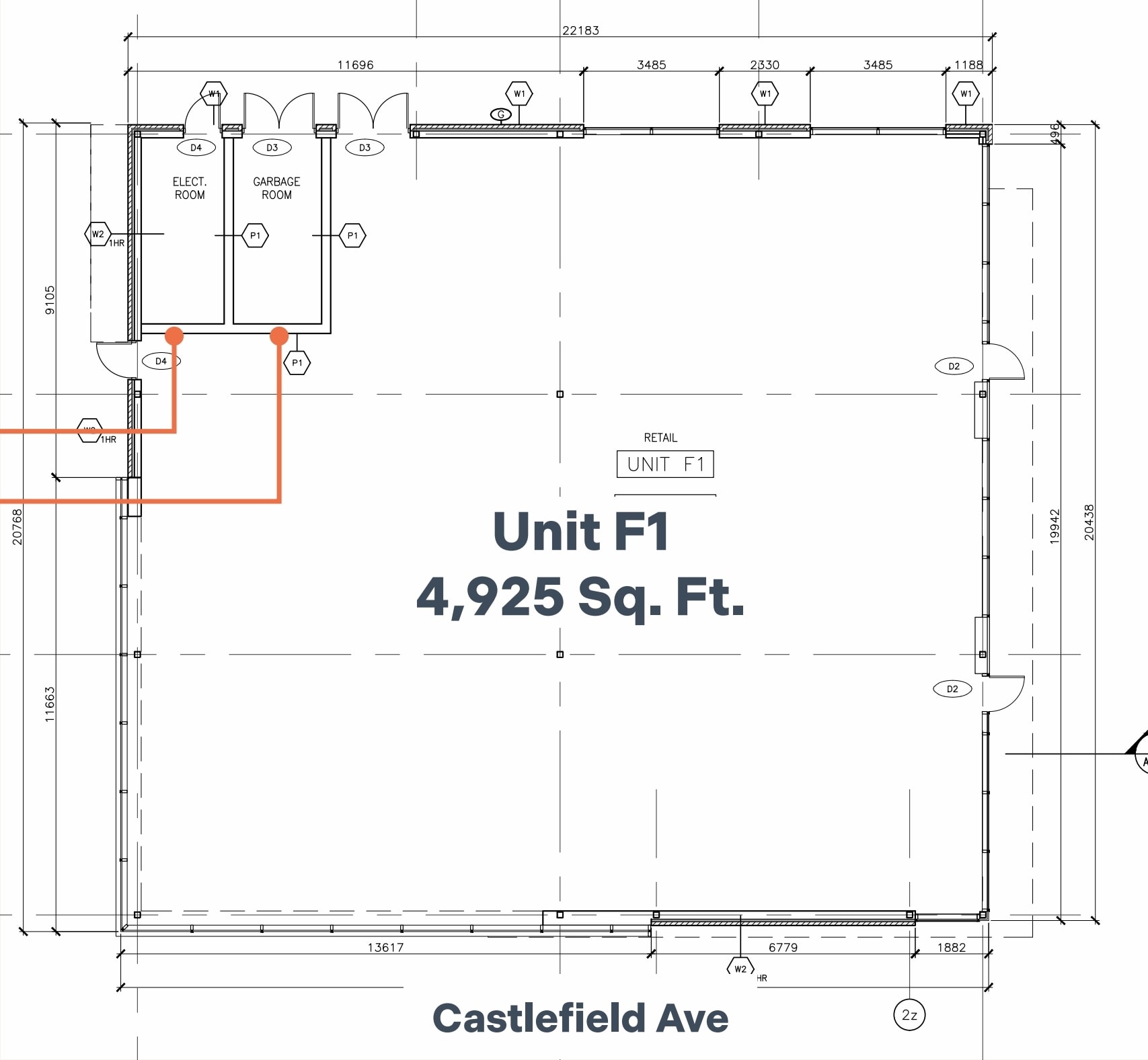 1296 Castlefield Ave, Toronto, ON à louer Plan d’étage– Image 1 sur 1