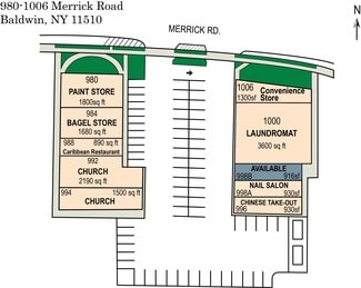 Plus de détails pour 980-994 Merrick Rd, Baldwin, NY - Local commercial à vendre