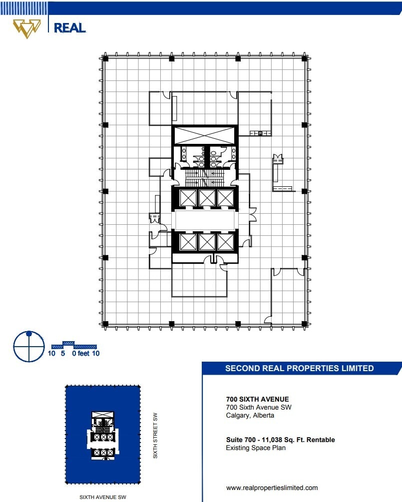700 6th Ave SW, Calgary, AB à louer Plan d’étage– Image 1 sur 1