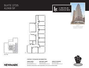 1775 Sherman St, Denver, CO à louer Plan d’étage– Image 1 sur 1