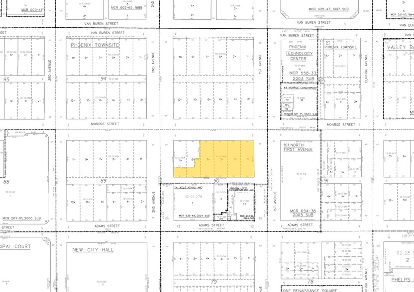 111 W Monroe St, Phoenix, AZ à louer - Plan cadastral – Image 2 sur 43