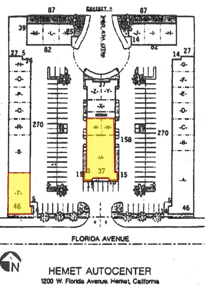 1200 W Florida Ave, Hemet, CA à louer - Plan de site – Image 2 sur 10