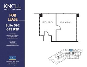 15400 Knoll Trail Dr, Dallas, TX à louer Plan d’étage– Image 1 sur 1
