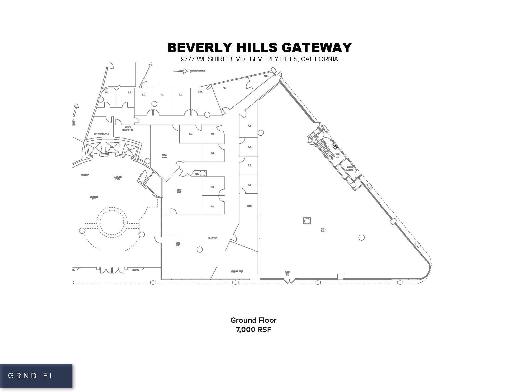 9737-9777 Wilshire Blvd, Beverly Hills, CA à louer Plan d’étage– Image 1 sur 1