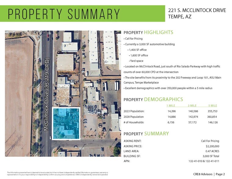221 S McClintock Dr, Tempe, AZ à vendre - Photo de l’immeuble – Image 2 sur 4