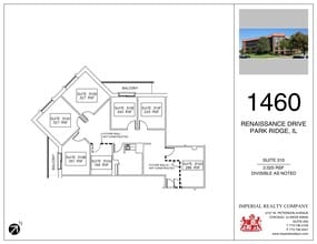 1460 Renaissance Dr, Park Ridge, IL à louer Plan de site– Image 1 sur 2