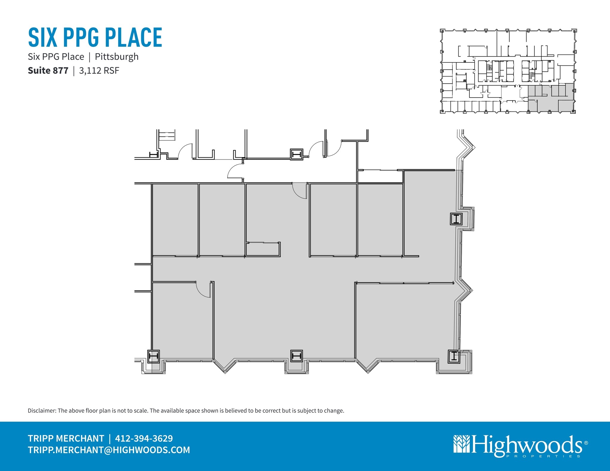 1 PPG Pl, Pittsburgh, PA à louer Plan de site– Image 1 sur 1