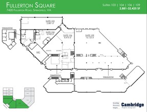 7420 Fullerton Rd, Springfield, VA à louer Plan d’étage– Image 1 sur 1