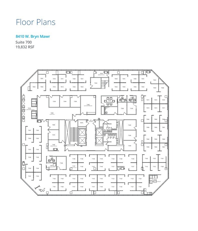 8410 W Bryn Mawr Ave, Chicago, IL à louer Plan d’étage– Image 1 sur 1