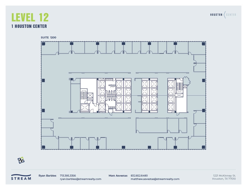 1221 McKinney St, Houston, TX à louer Plan d’étage– Image 1 sur 1