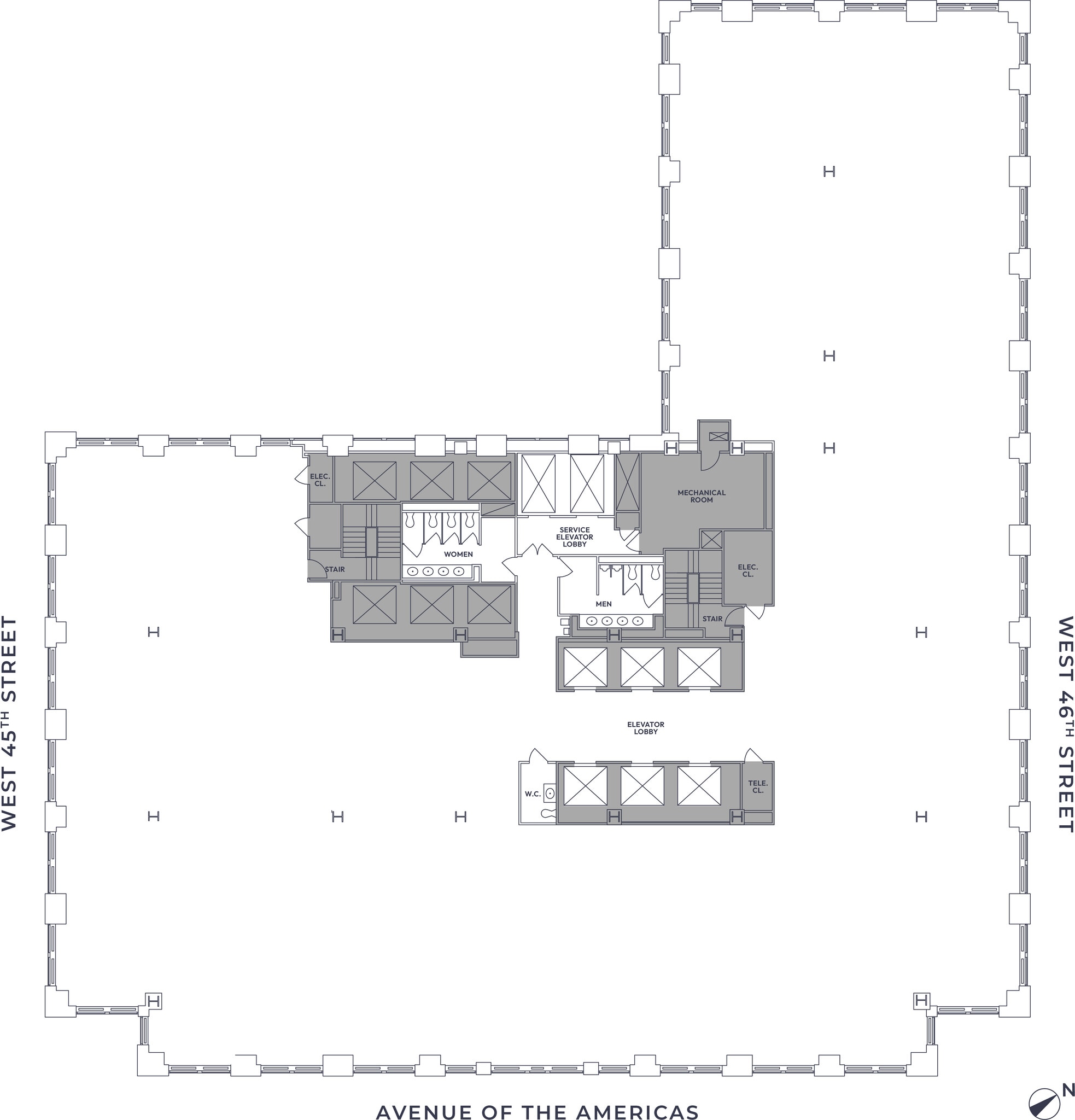 1177 Avenue Of The Americas, New York, NY à louer Plan d’étage– Image 1 sur 5