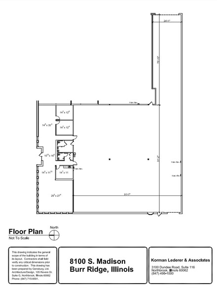 8080-8100 S Madison St, Burr Ridge, IL à louer - Plan d’étage – Image 3 sur 3