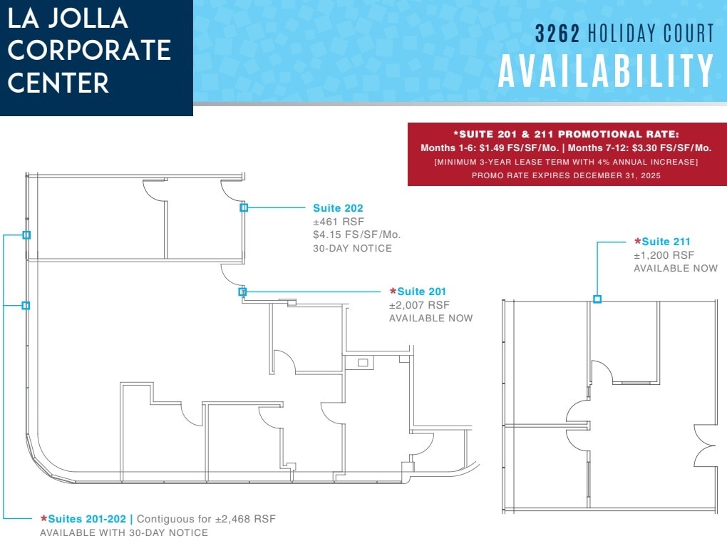 8939 Villa La Jolla Dr, La Jolla, CA à louer Plan d’étage– Image 1 sur 1