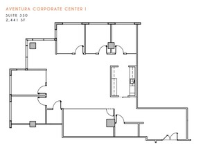 20801-20807 Biscayne Blvd, Aventura, FL à louer Plan d’étage– Image 1 sur 1