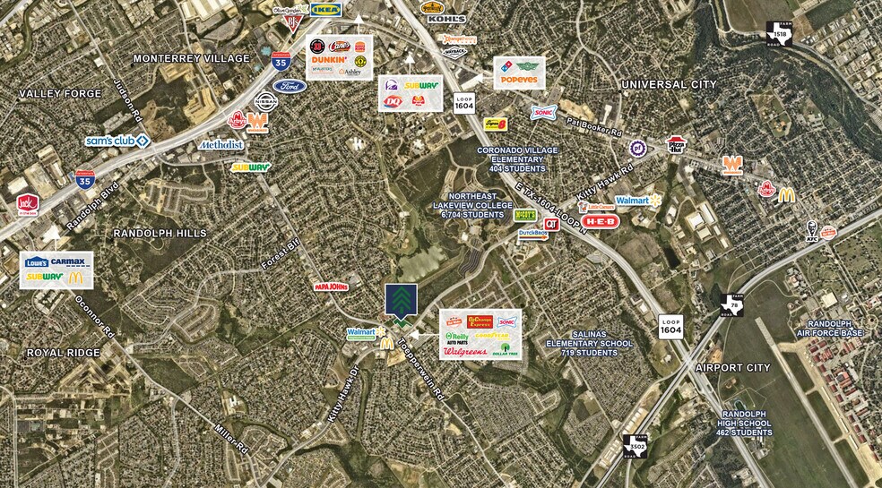Kitty Hawk Rd, Converse, TX à vendre - Aérien – Image 2 sur 2