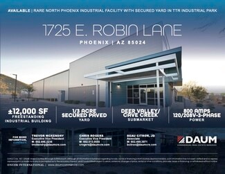 Plus de détails pour 1725 E Robin Ln, Phoenix, AZ - Industriel/Logistique à vendre