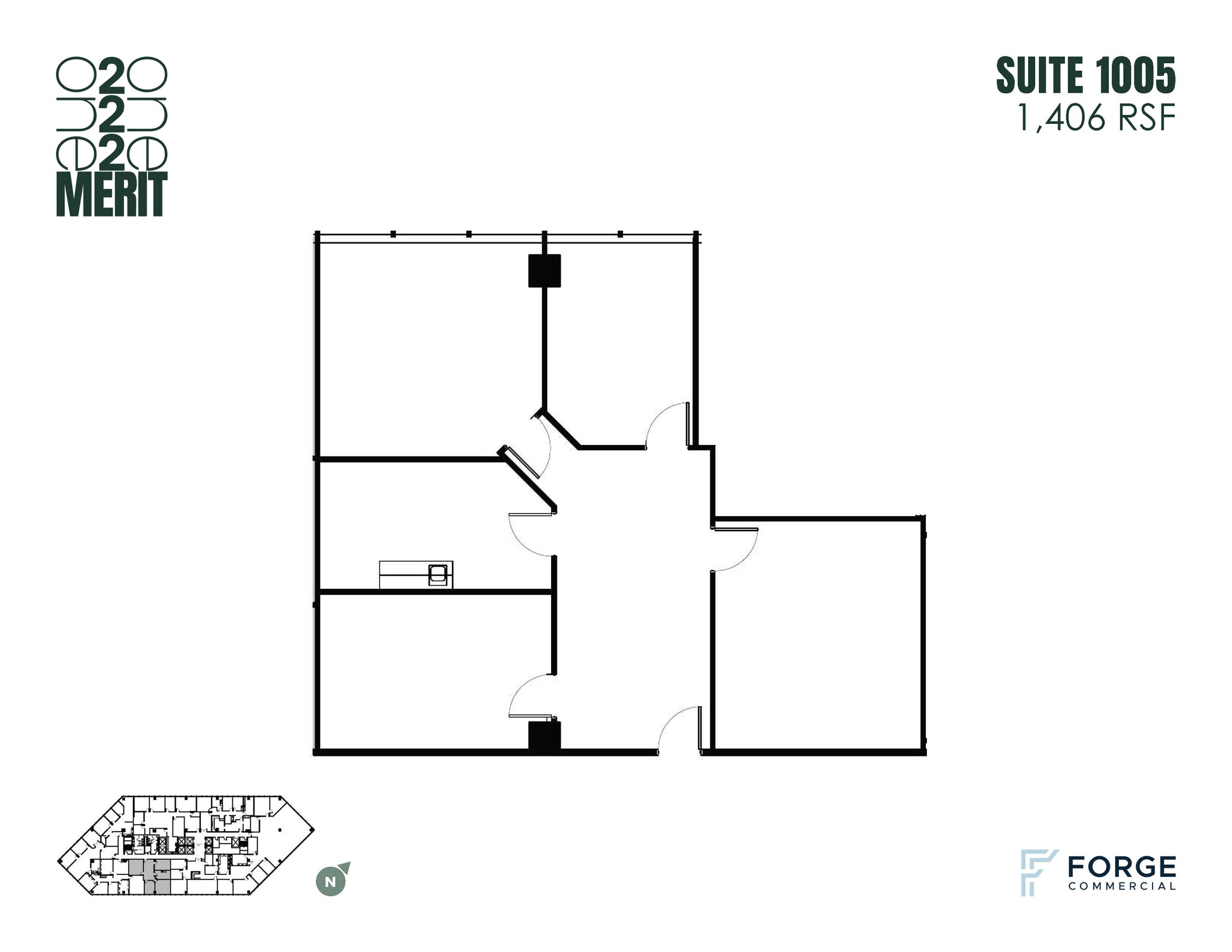 12221 Merit Dr, Dallas, TX à louer Plan d’étage– Image 1 sur 1