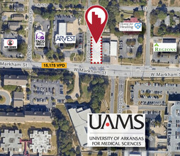 4324 W Markham St, Little Rock, AR - VUE AÉRIENNE  vue de carte - Image1